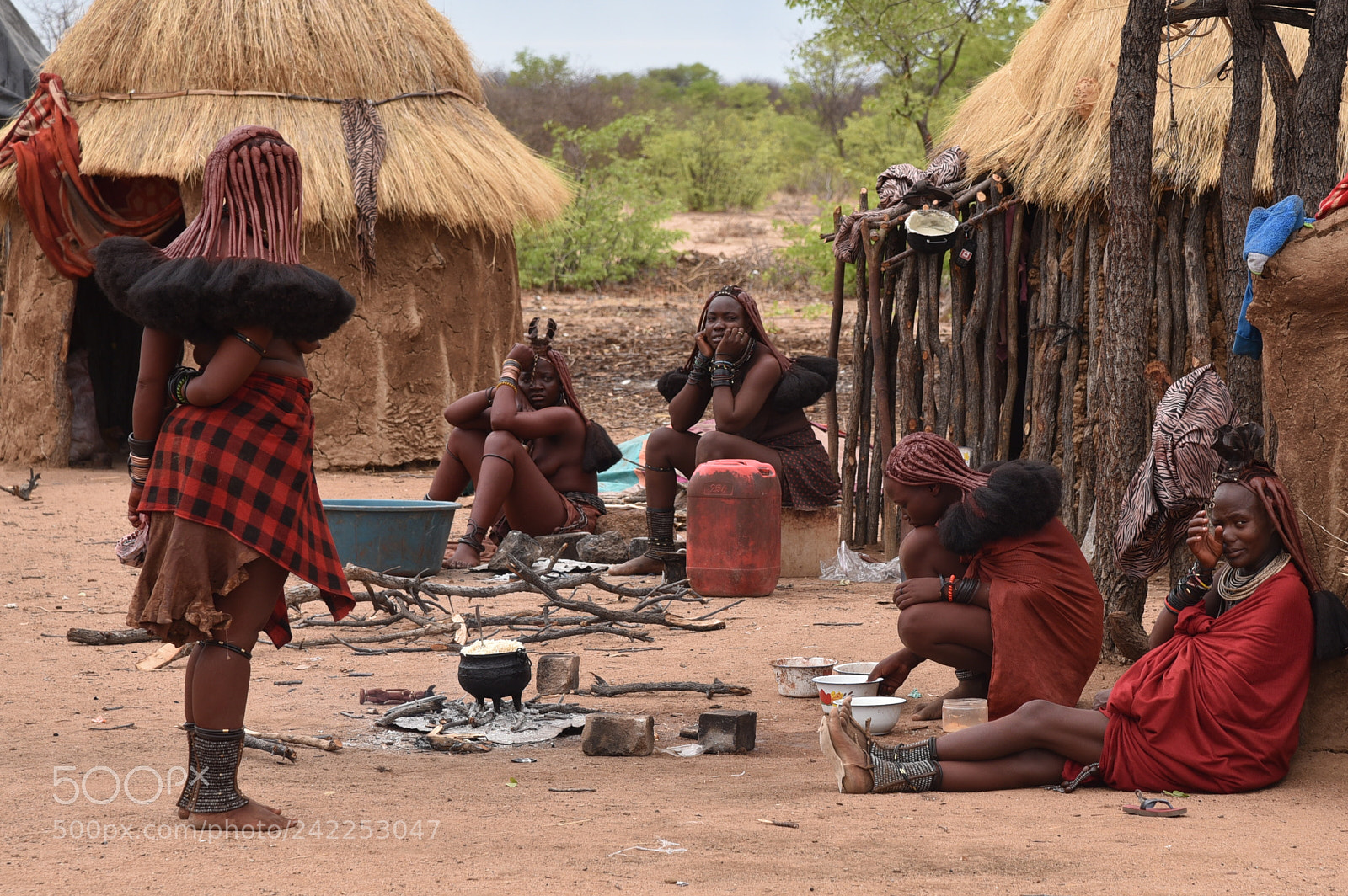 Nikon AF-S Nikkor 24-120mm F4G ED VR sample photo. Himba village photography