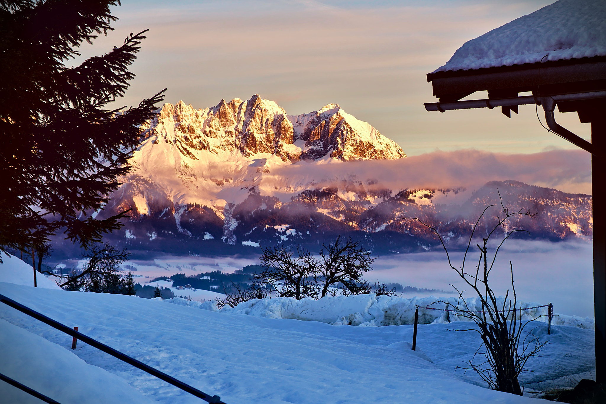 Sony a6300 + Sony E 35mm F1.8 OSS sample photo. Alpine winter panorama. photography