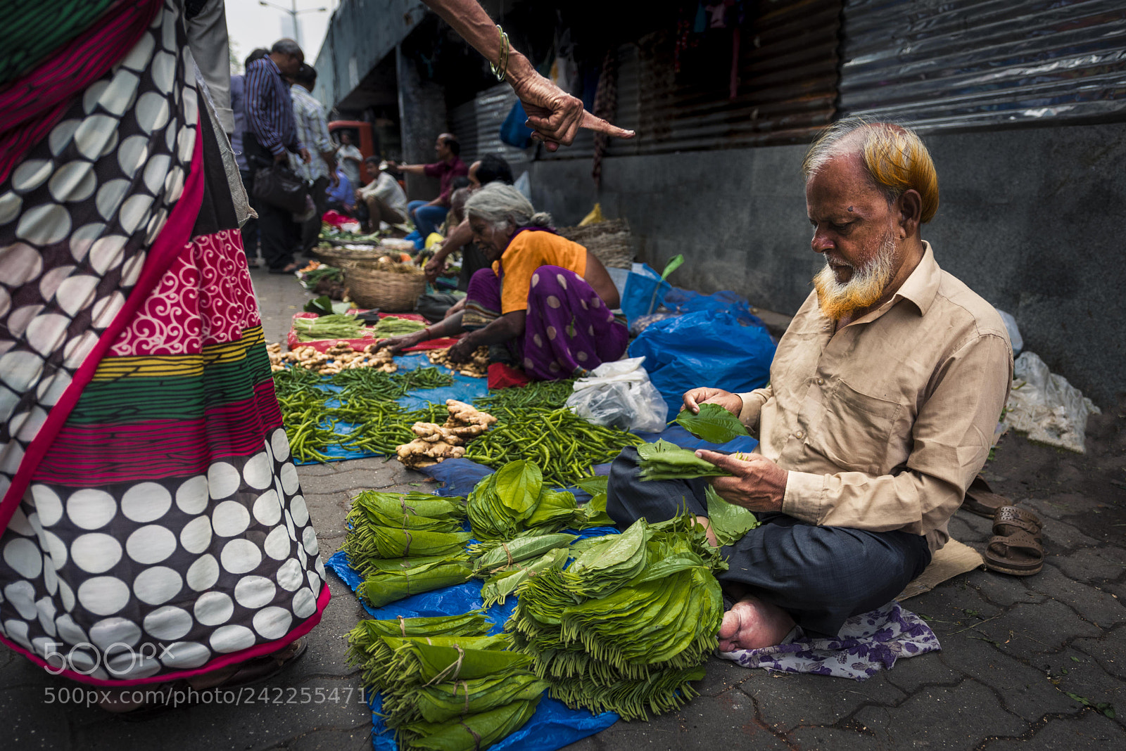 Nikon D810 sample photo. Dadar flower market, mumbai photography