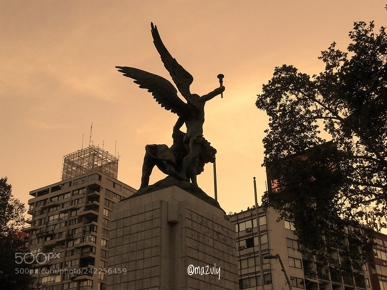 Canon PowerShot SX60 HS sample photo. Escultura el angel en photography