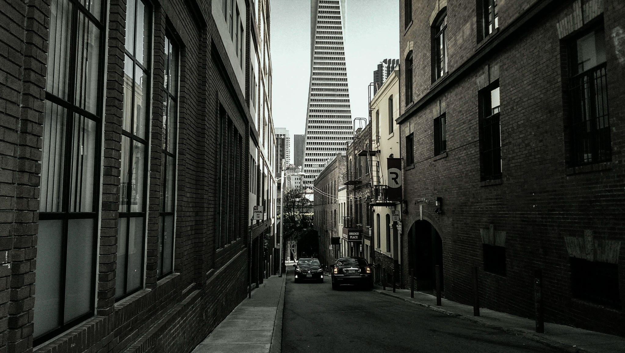 HTC ONE sample photo. Side street to transamerica photography