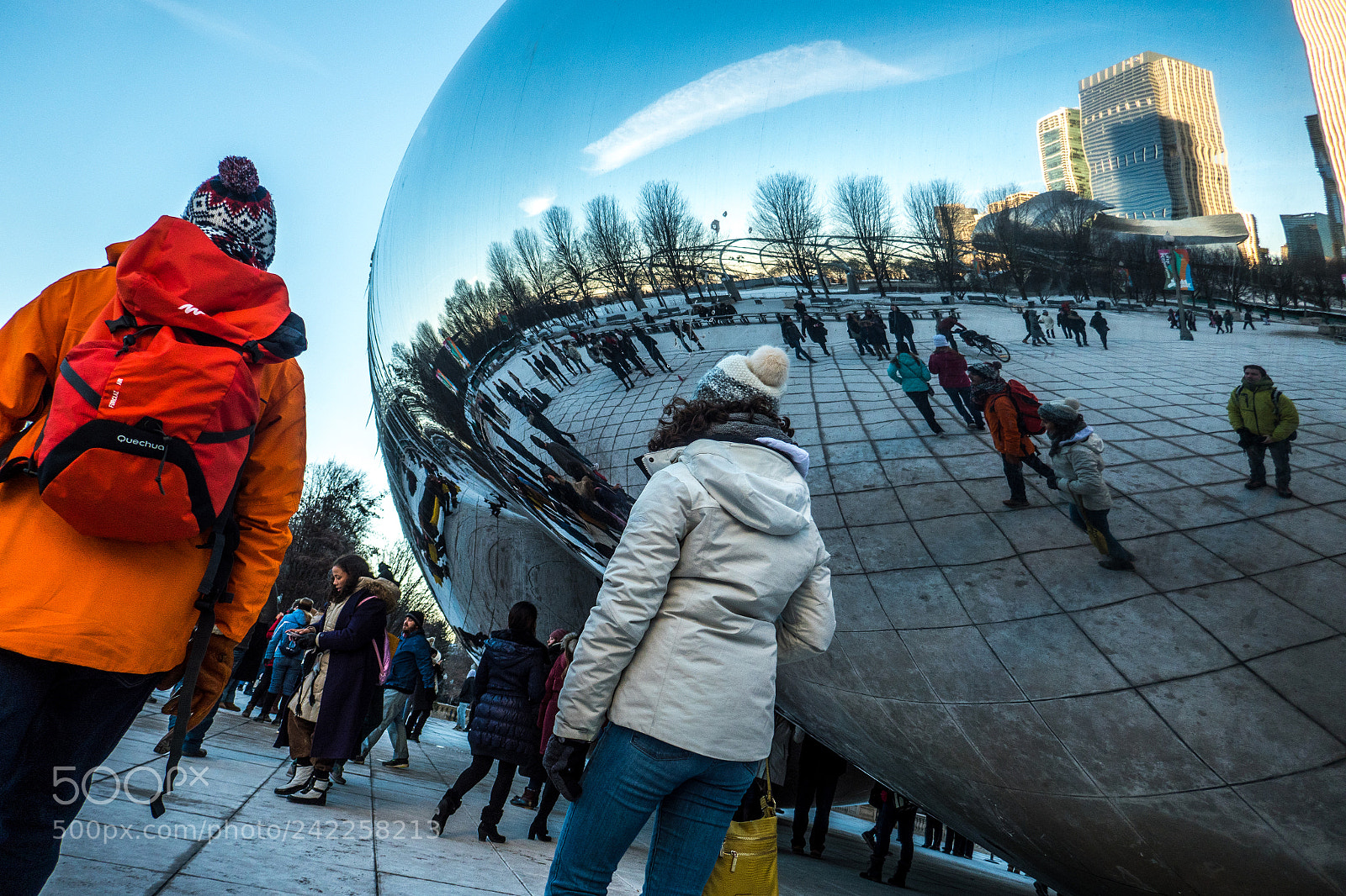 Panasonic Lumix DMC-ZS100 (Lumix DMC-TZ100) sample photo. Chicago cloud gate, where photography