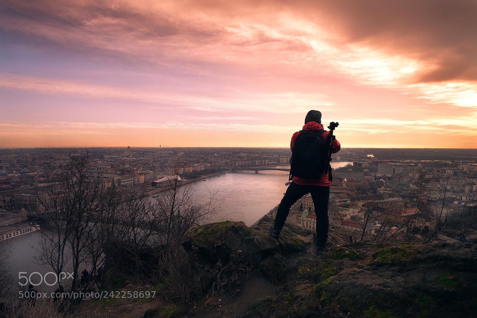 Nikon D600 sample photo. Magic sunset in budapest photography
