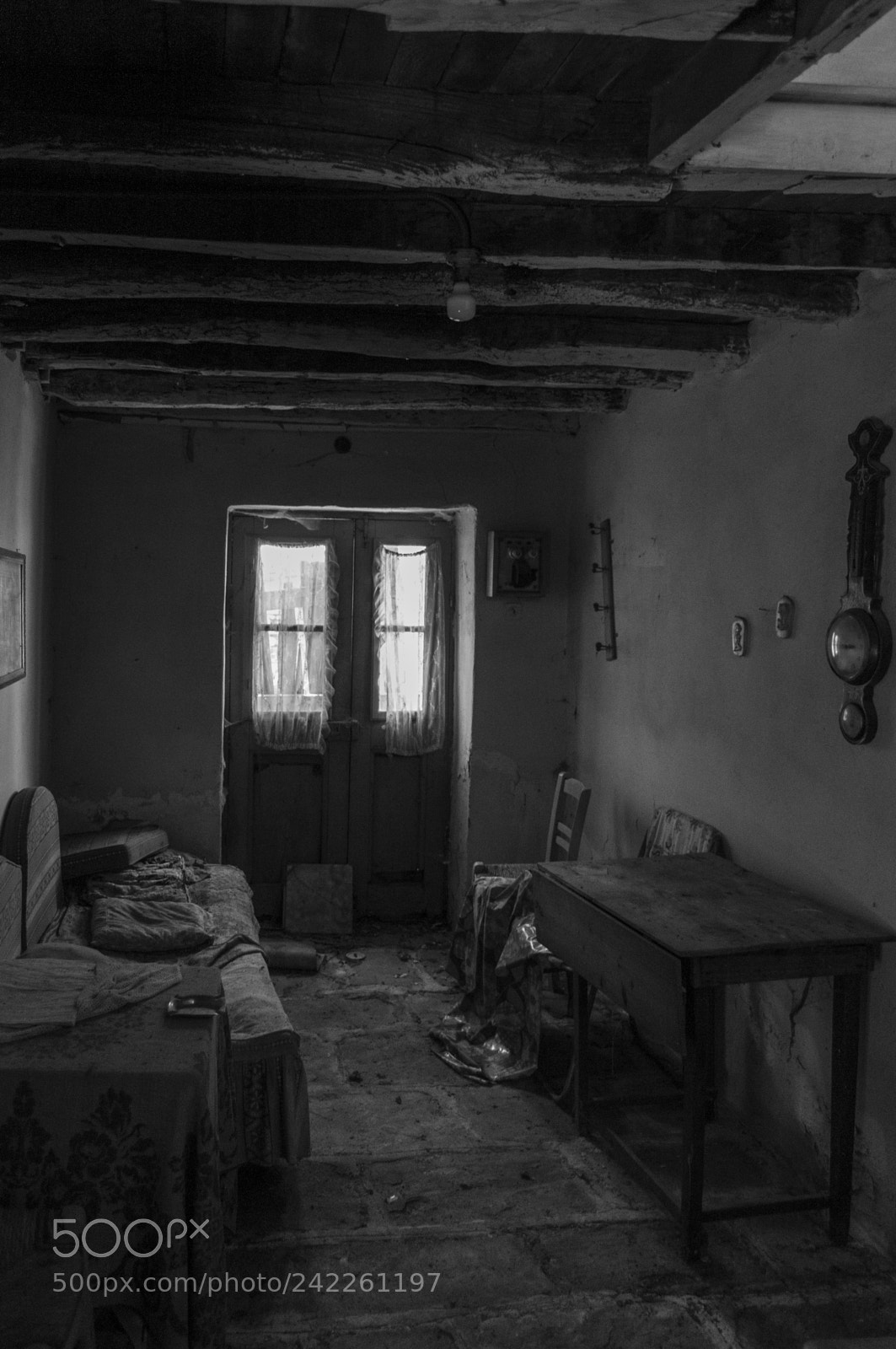 Nikon D300 sample photo. Old house at village photography