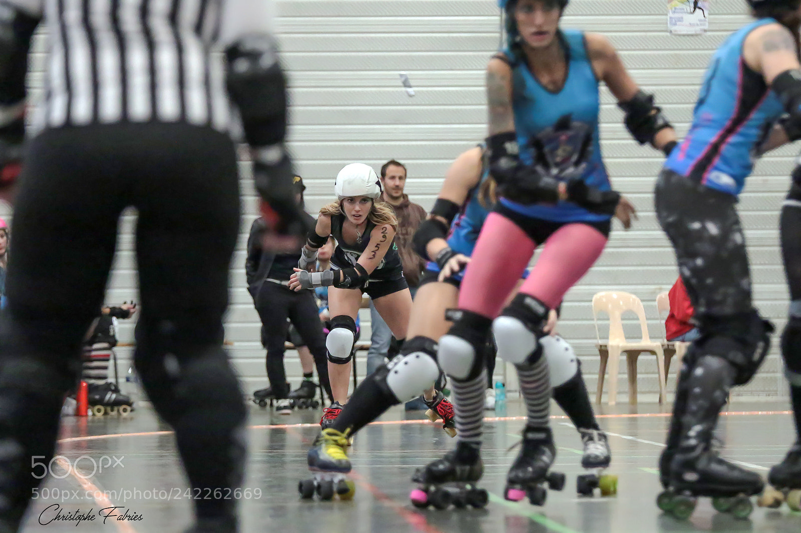 Canon EOS 7D Mark II sample photo. Roller derby girls photography