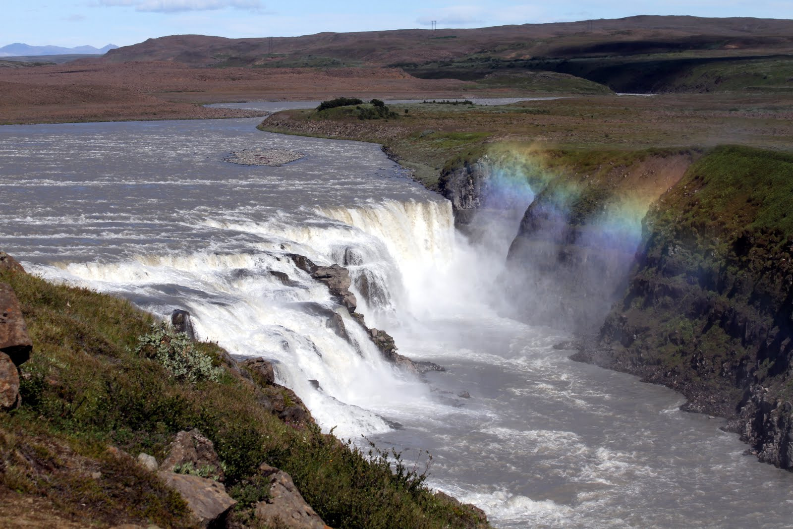 Canon EF 70-300mm F4-5.6 IS USM sample photo. Gullfoss photography