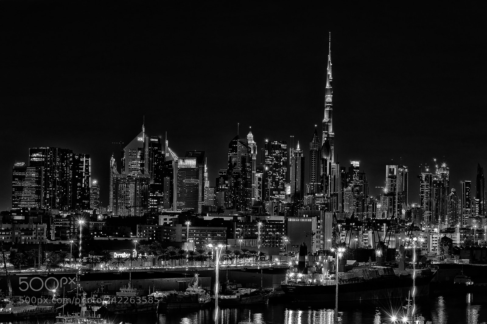 Nikon D800 sample photo. Dubai skyline photography