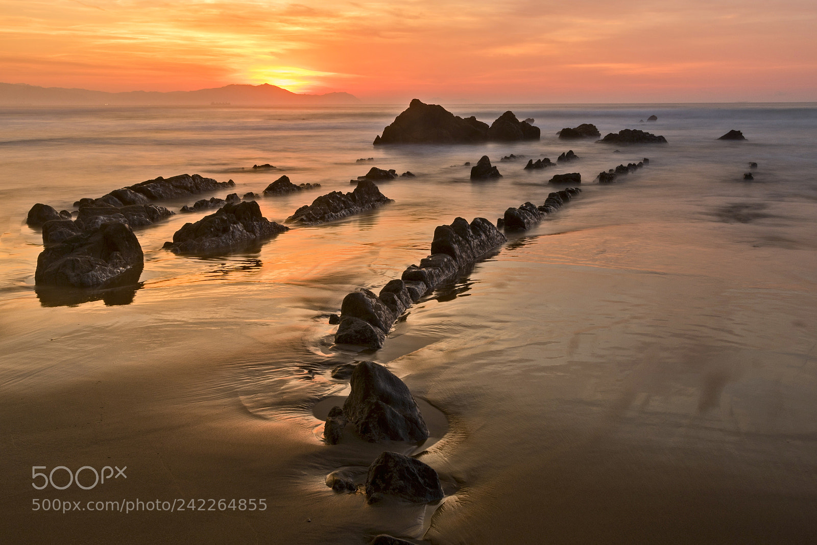 Canon EOS 7D Mark II sample photo. Sunset at barrika beach photography