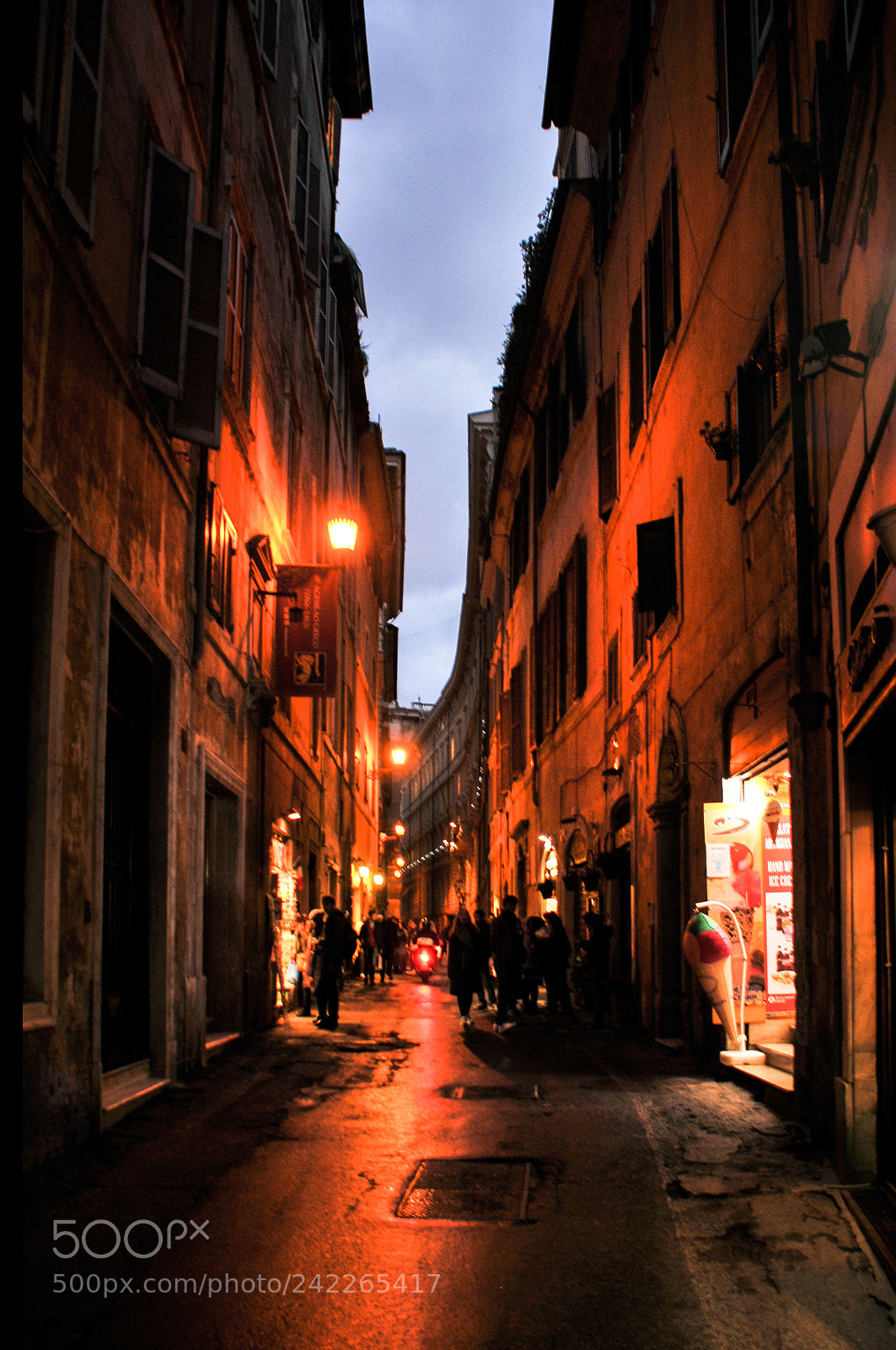 Nikon D300 sample photo. A rome street on photography