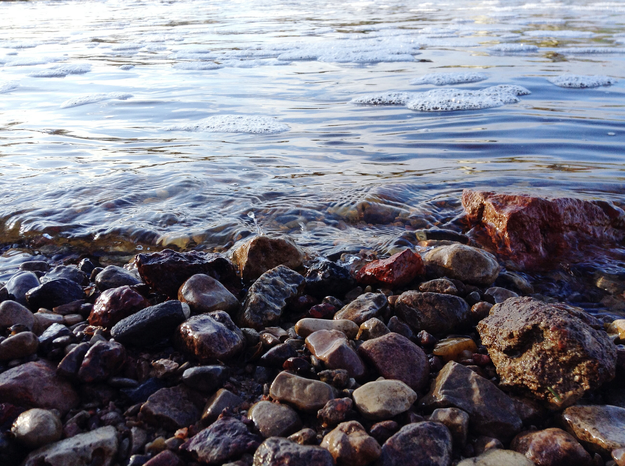 Apple iPad mini sample photo. Stones & water photography
