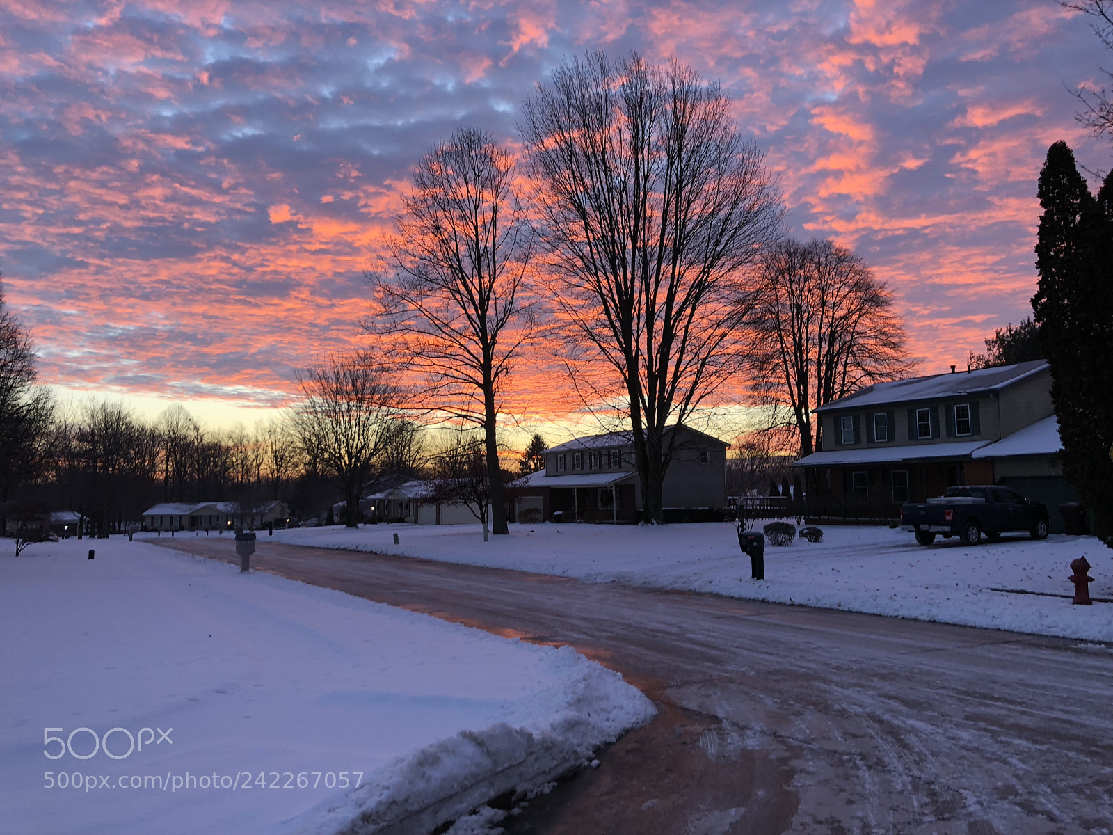 Apple iPhone X sample photo. Winter sunrise photography