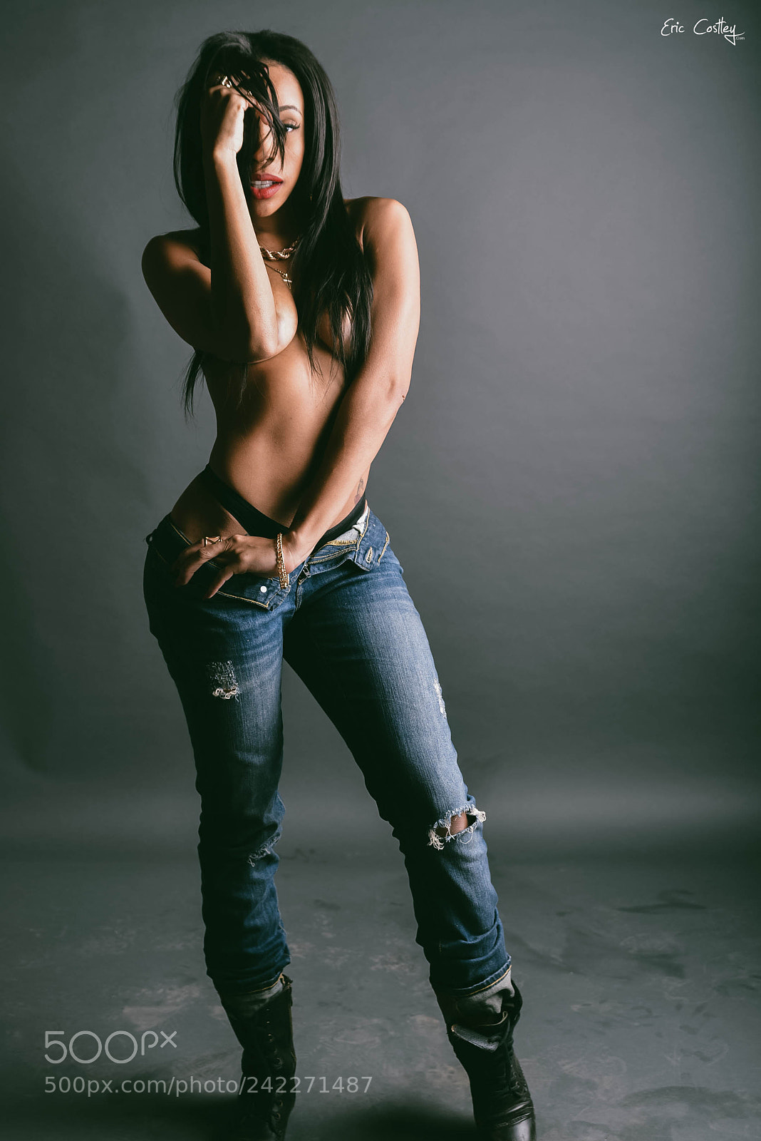 Nikon D800 sample photo. Carmen jeans photography