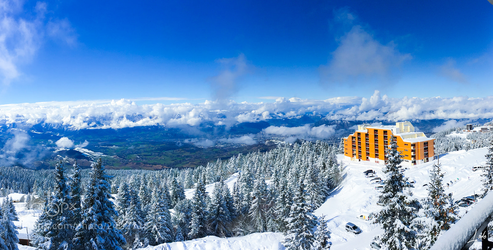 Apple iPhone 6s sample photo. Panorama from chamrousse photography
