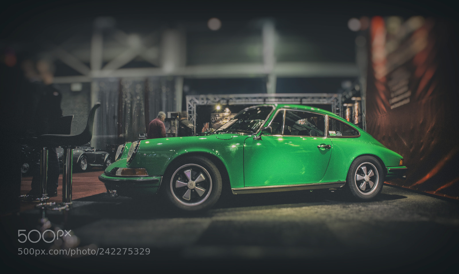 Nikon D7200 sample photo. A green porsche 911 photography