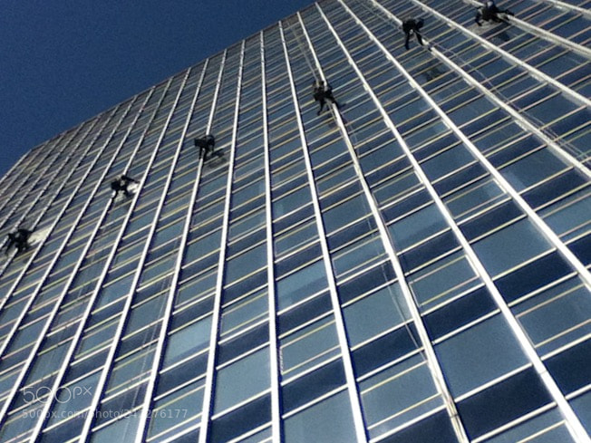 Apple iPod touch sample photo. Window washers photography