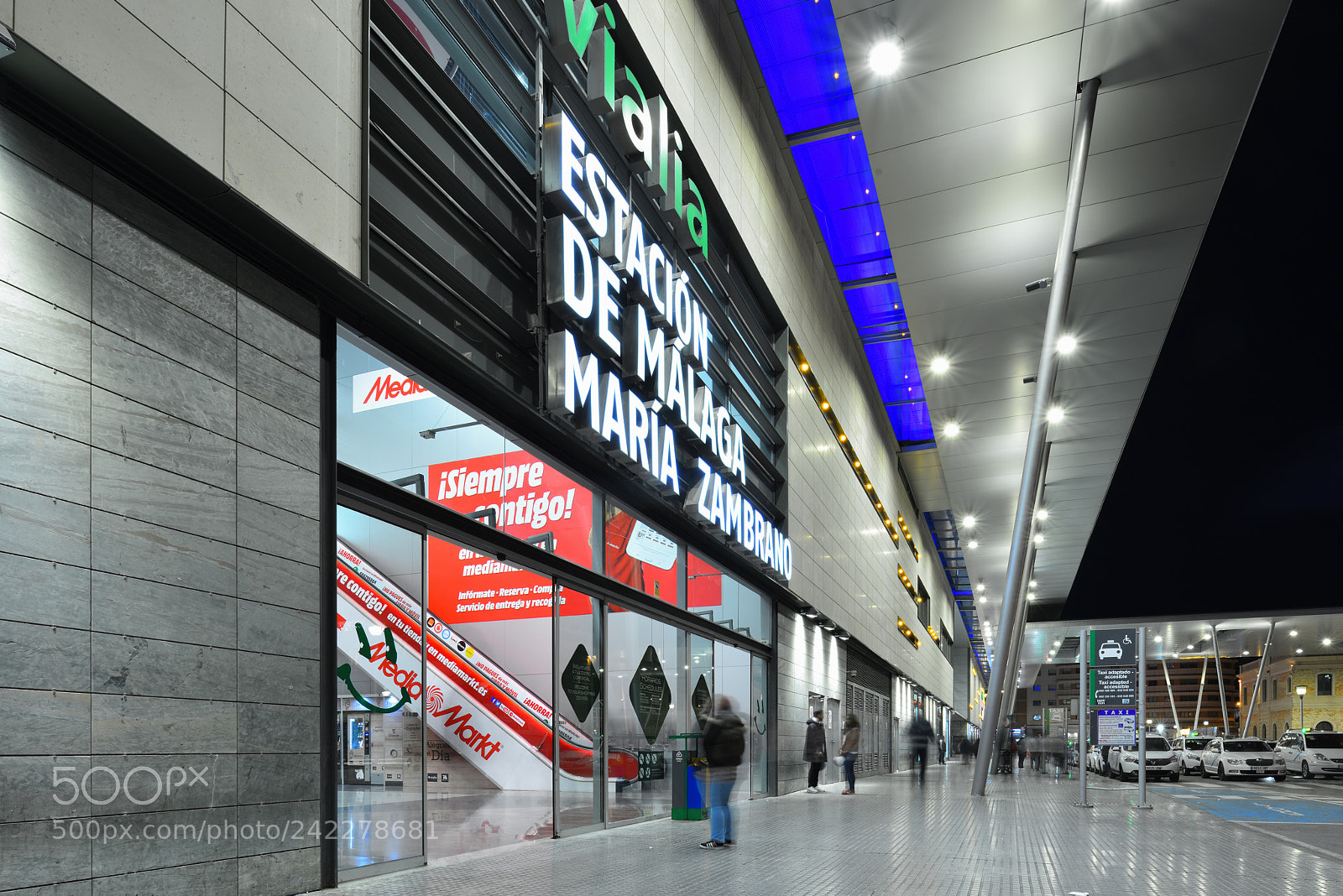 Nikon D810 sample photo. Málaga train station photography