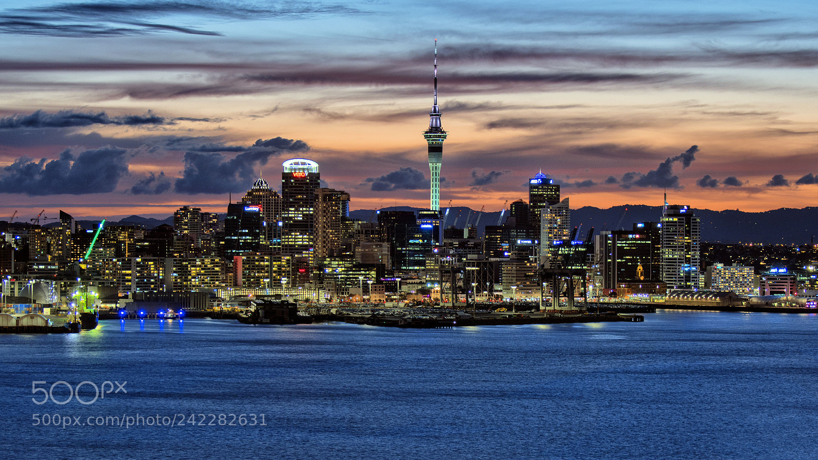 Nikon D7500 sample photo. Auckland city at sunset photography