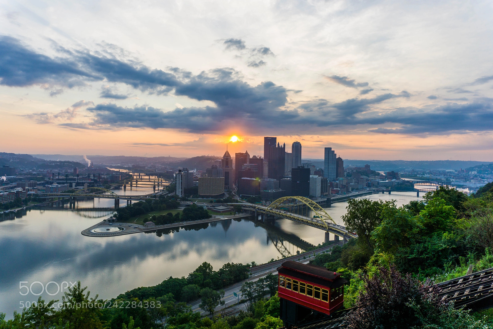 Sony a6000 sample photo. Duquesne incline cloudy sunrise photography