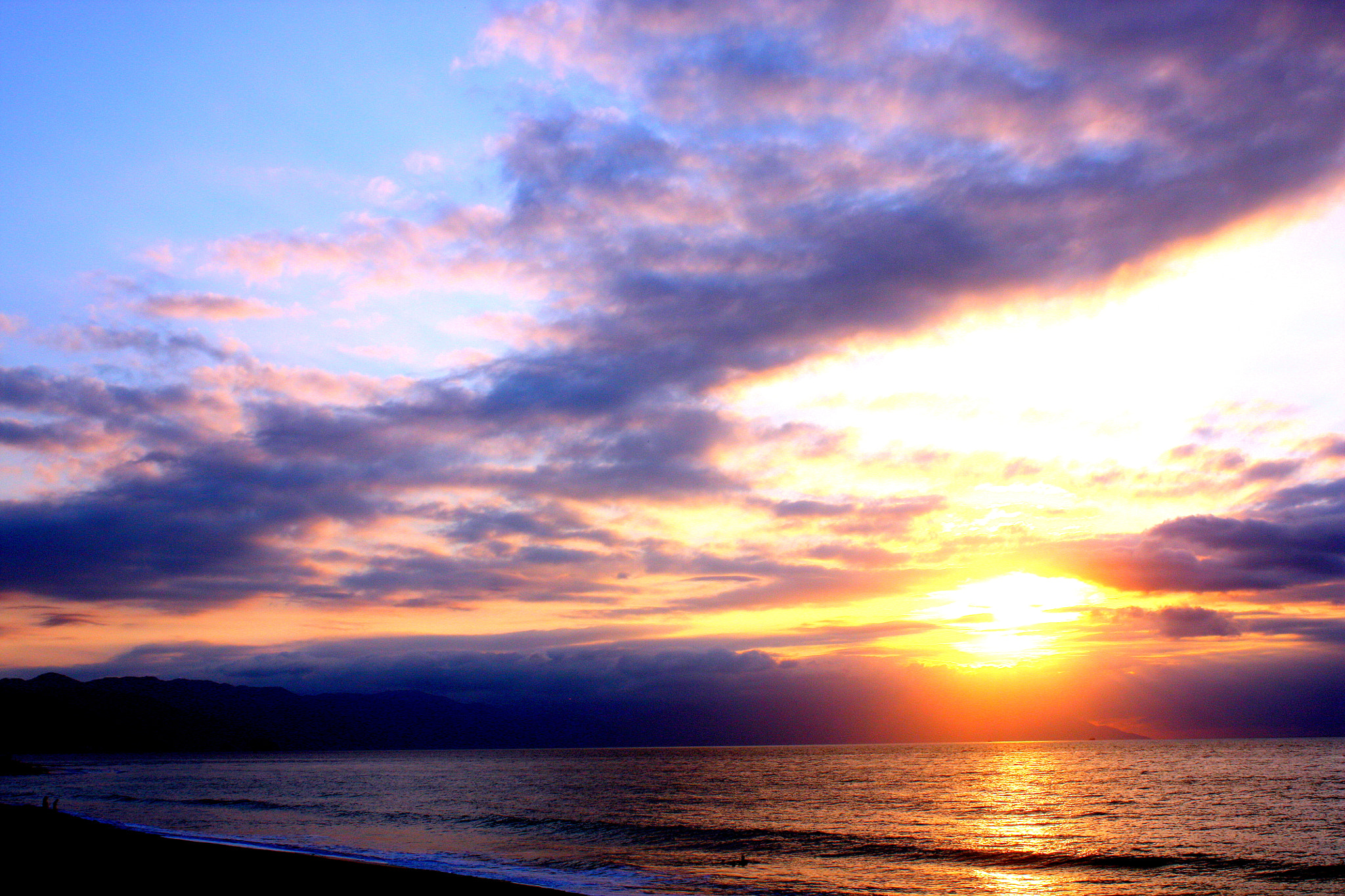 Canon EOS 450D (EOS Rebel XSi / EOS Kiss X2) sample photo. Ocean sunset photography