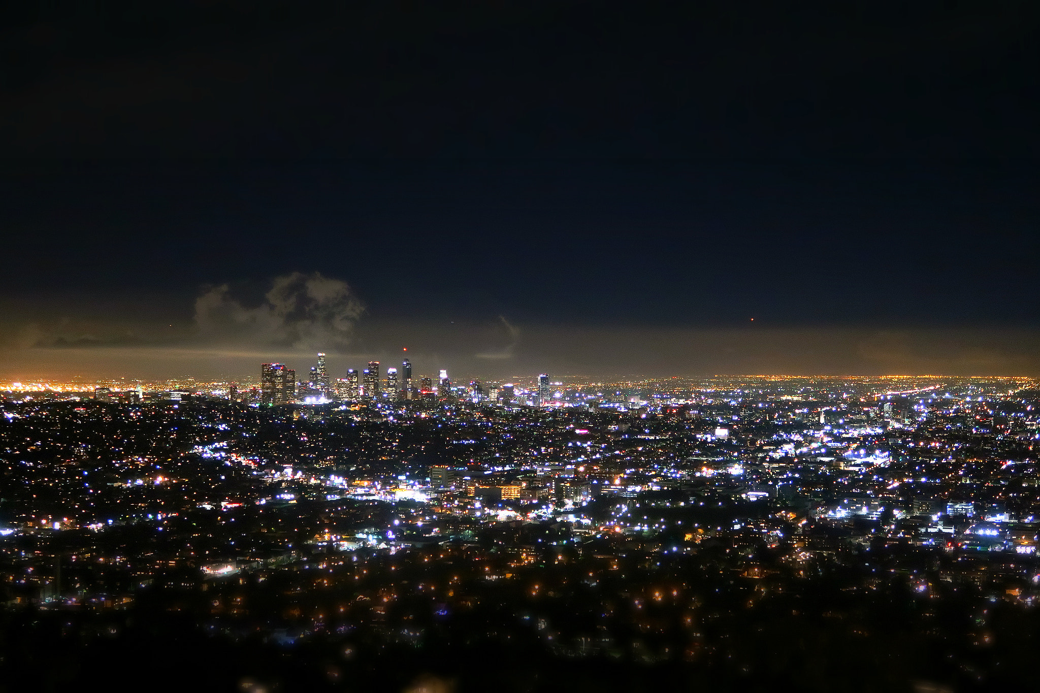 Los Angeles after dark