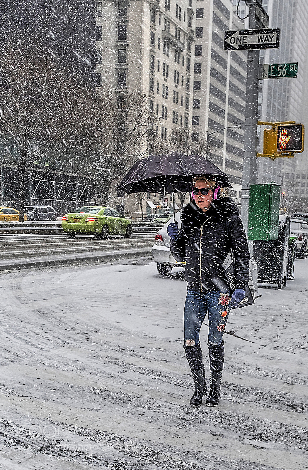 Fujifilm X-T1 sample photo. Snowstorm photography