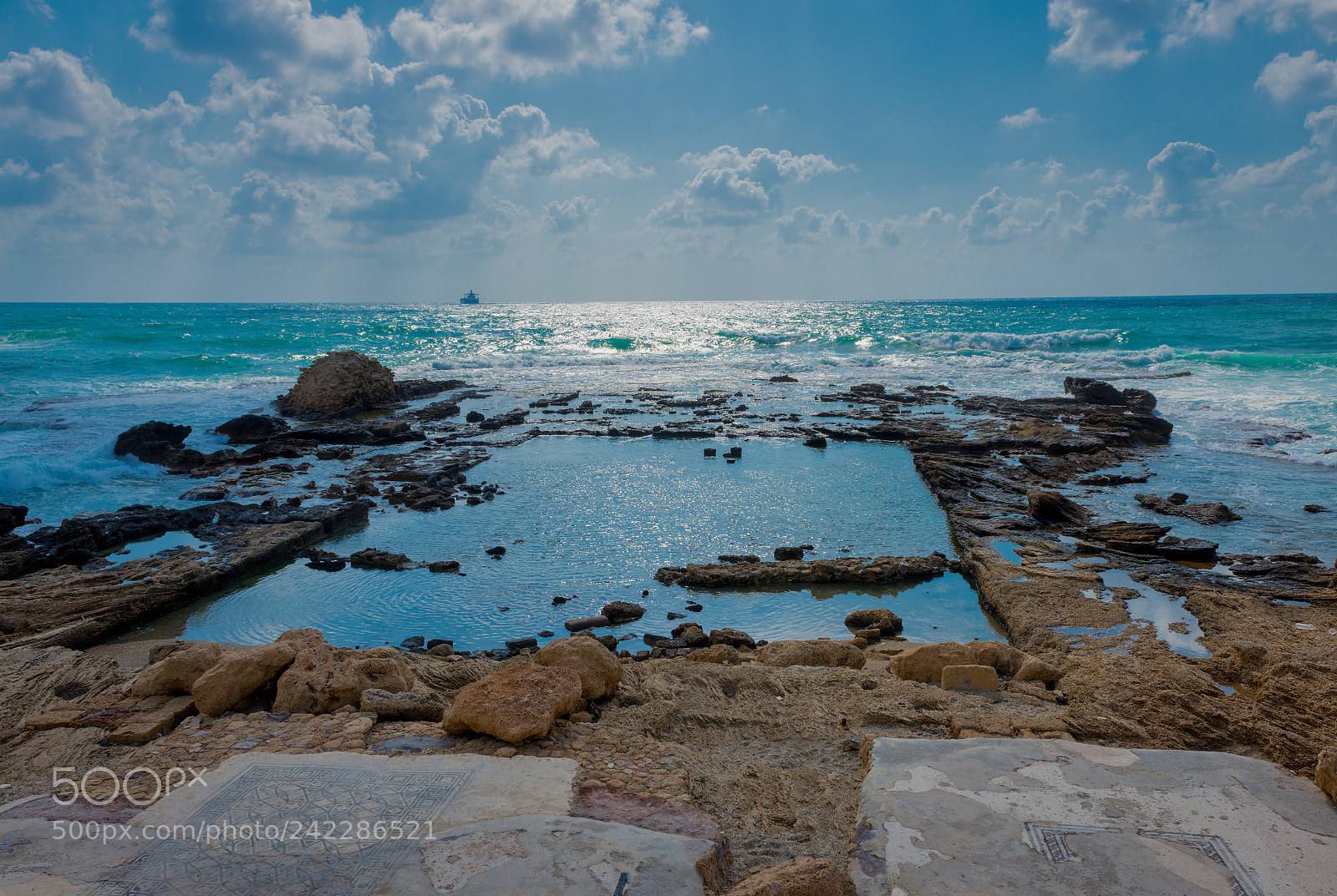 Nikon D800E sample photo. Ceasaria pool photography