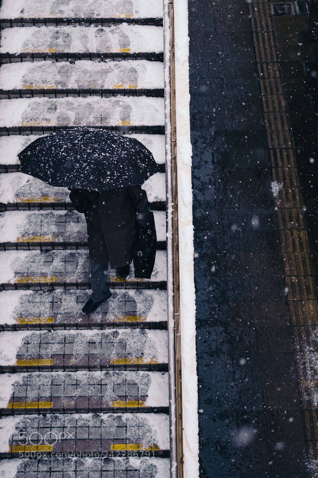 Fujifilm X-Pro2 sample photo. Snow step photography