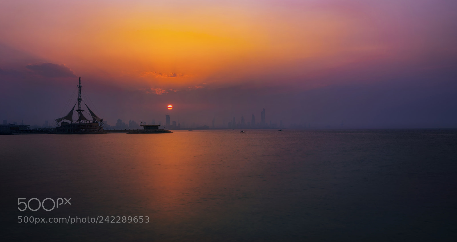 Nikon D810 sample photo. Kuwait sunset photography
