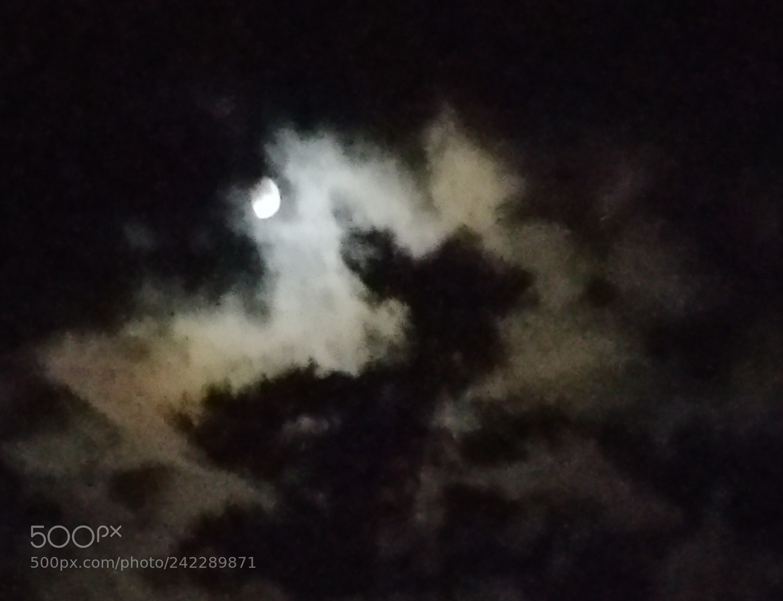Samsung Galaxy Note4 sample photo. Eerie moon photography