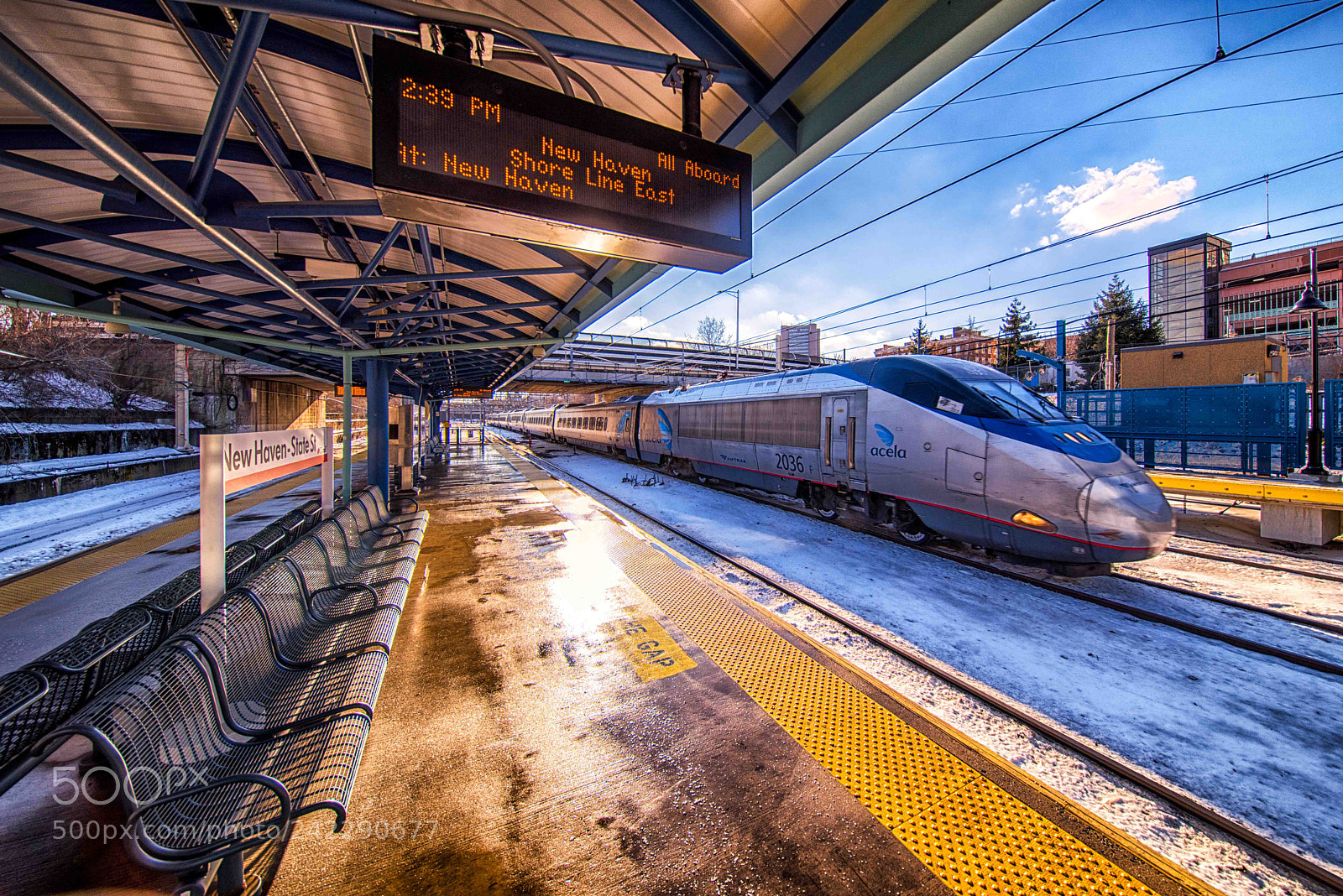 Nikon D810 sample photo. Acela at state street photography