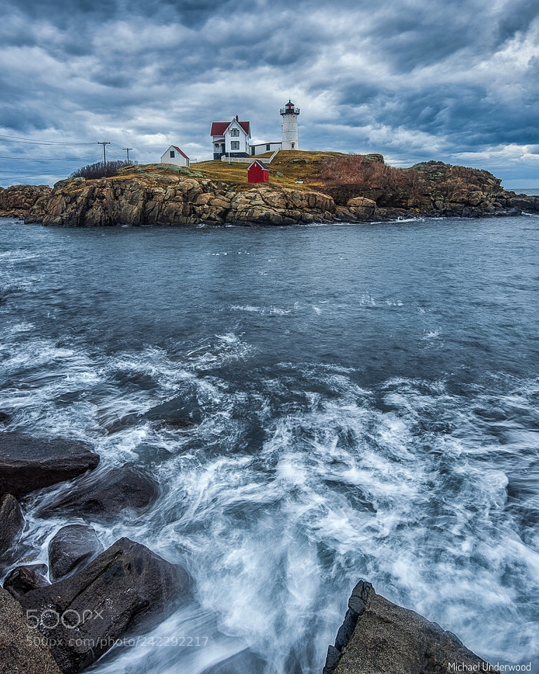 Nikon D600 sample photo. Nubble light storm photography