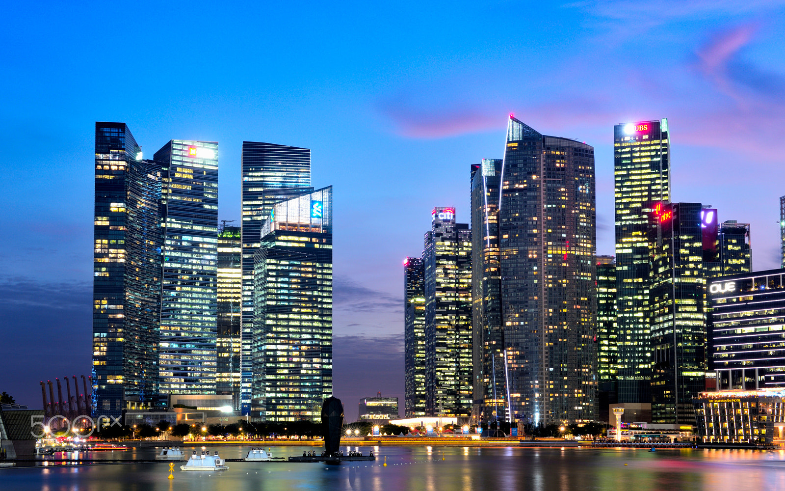 Nikon AF-S Nikkor 24-70mm F2.8G ED sample photo. A night shot at marina bay, singapore photography