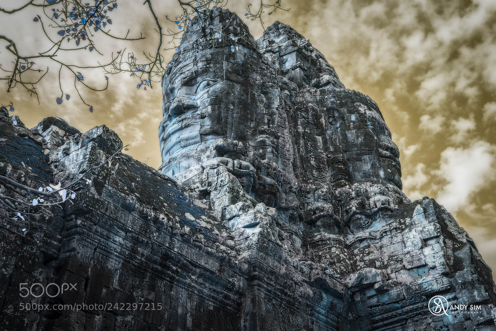 Nikon D7100 sample photo. Bayon temple angkor thom photography
