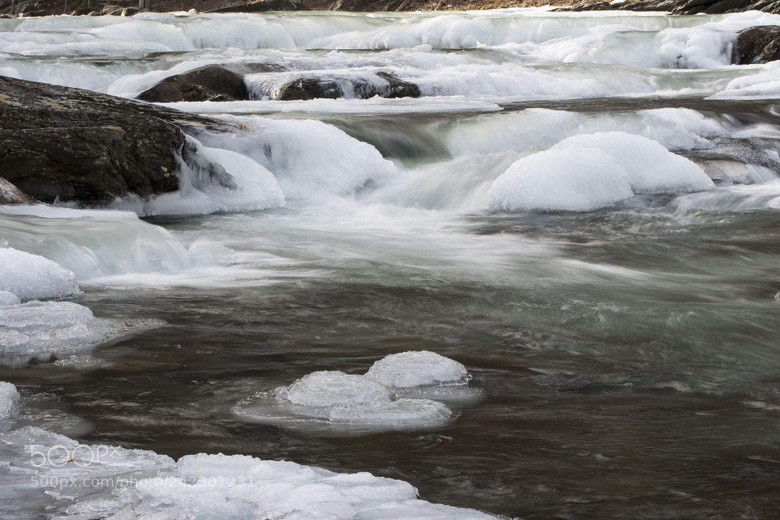 Nikon D750 sample photo. Frozen river photography