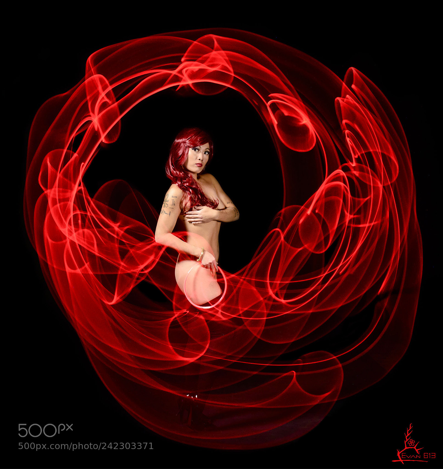 Nikon D3200 sample photo. Carmen 02, light painting photography