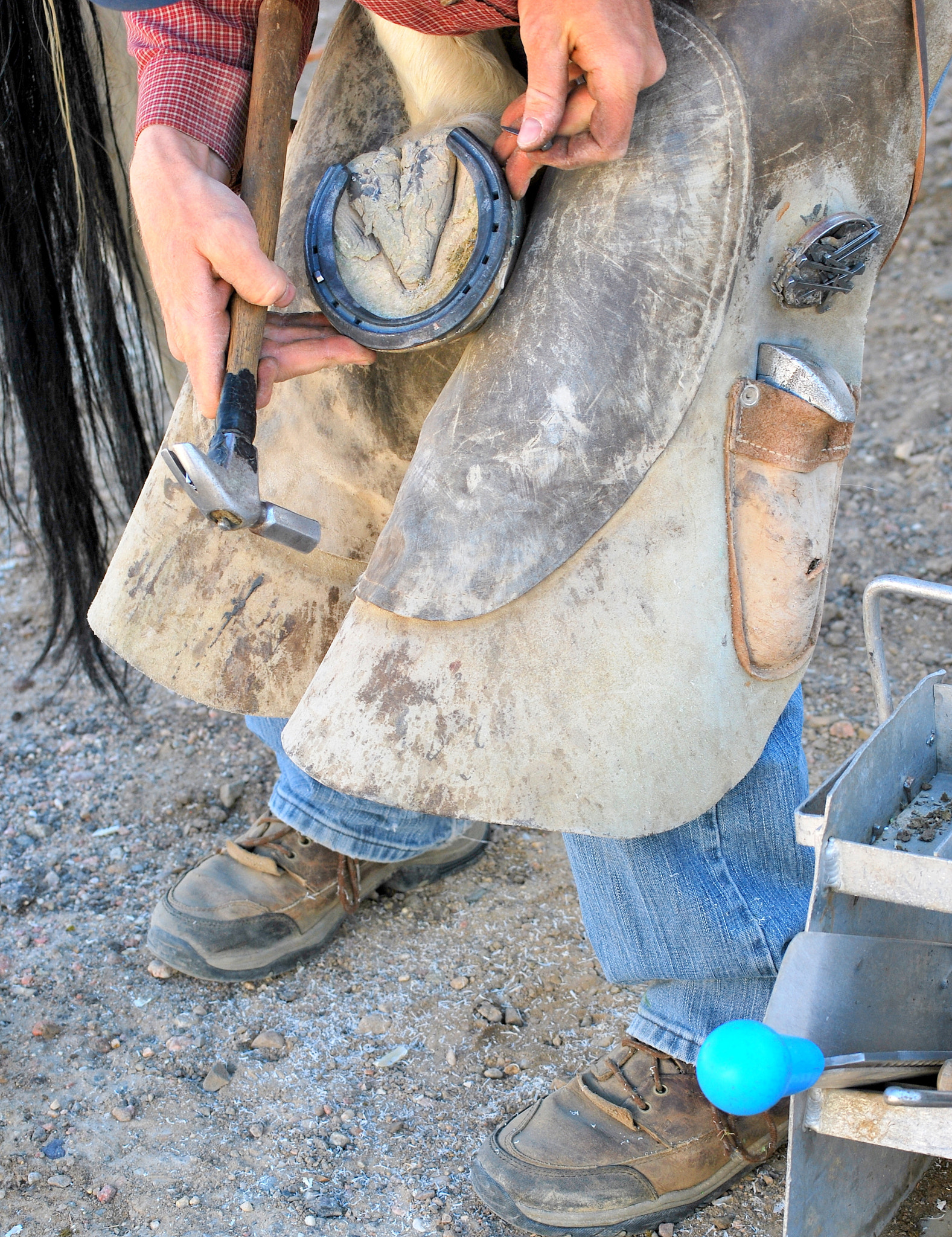 Nikon D60 sample photo. Cowboy farrier. photography