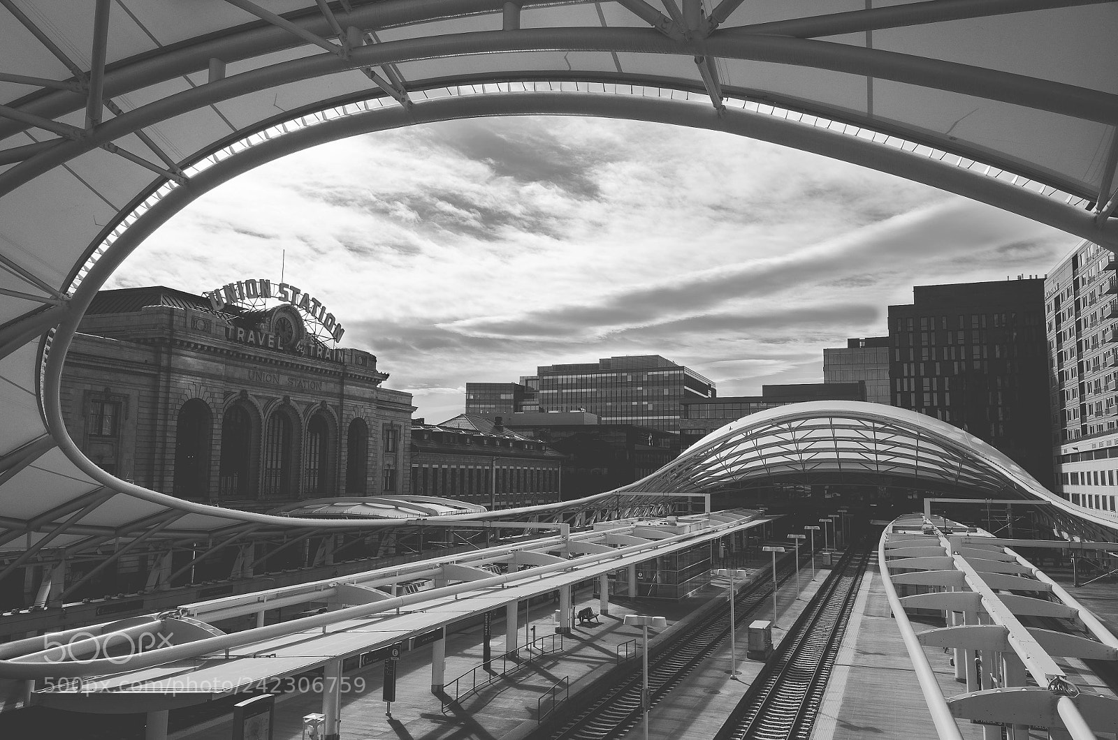 Ricoh GR II sample photo. Union station trainscape photography