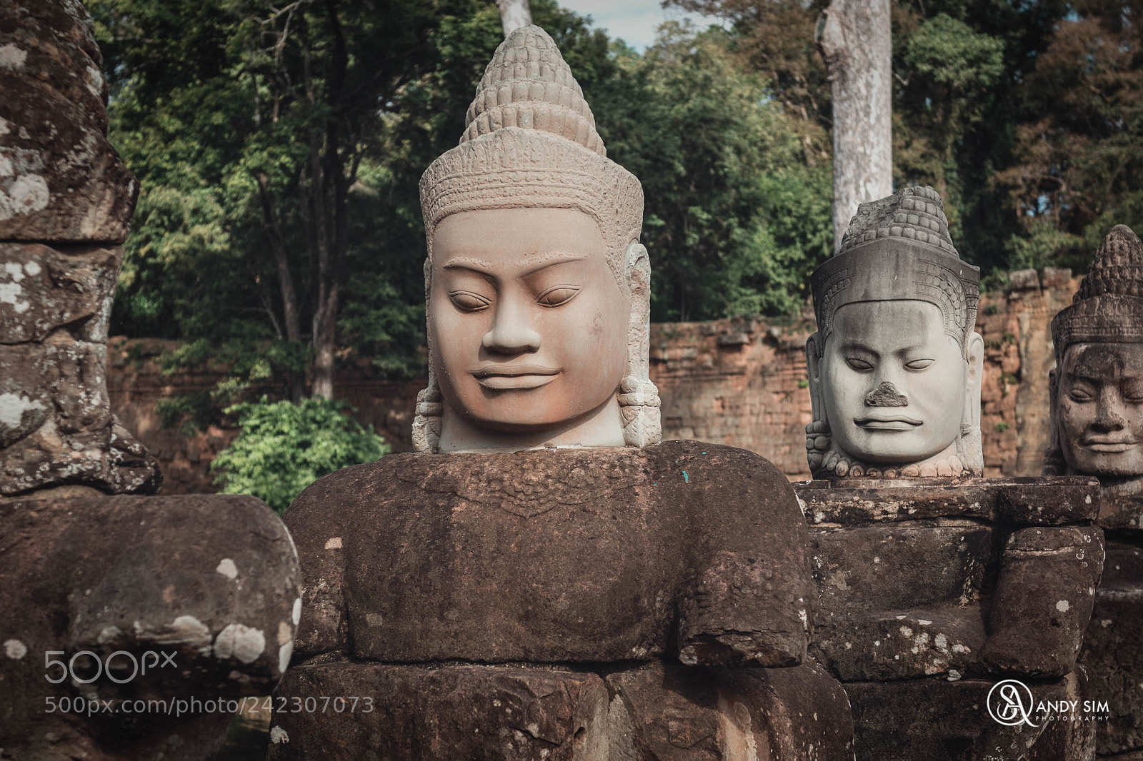 Nikon D7100 sample photo. Angkor thom, bayon gate photography