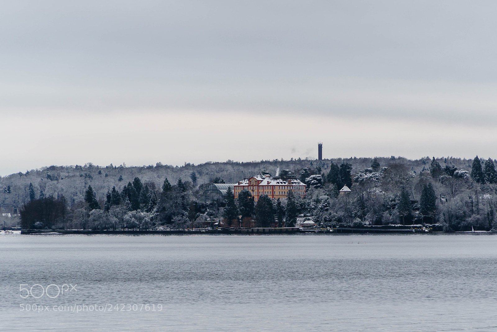 Sony a6300 sample photo. Mainau castle in winter photography