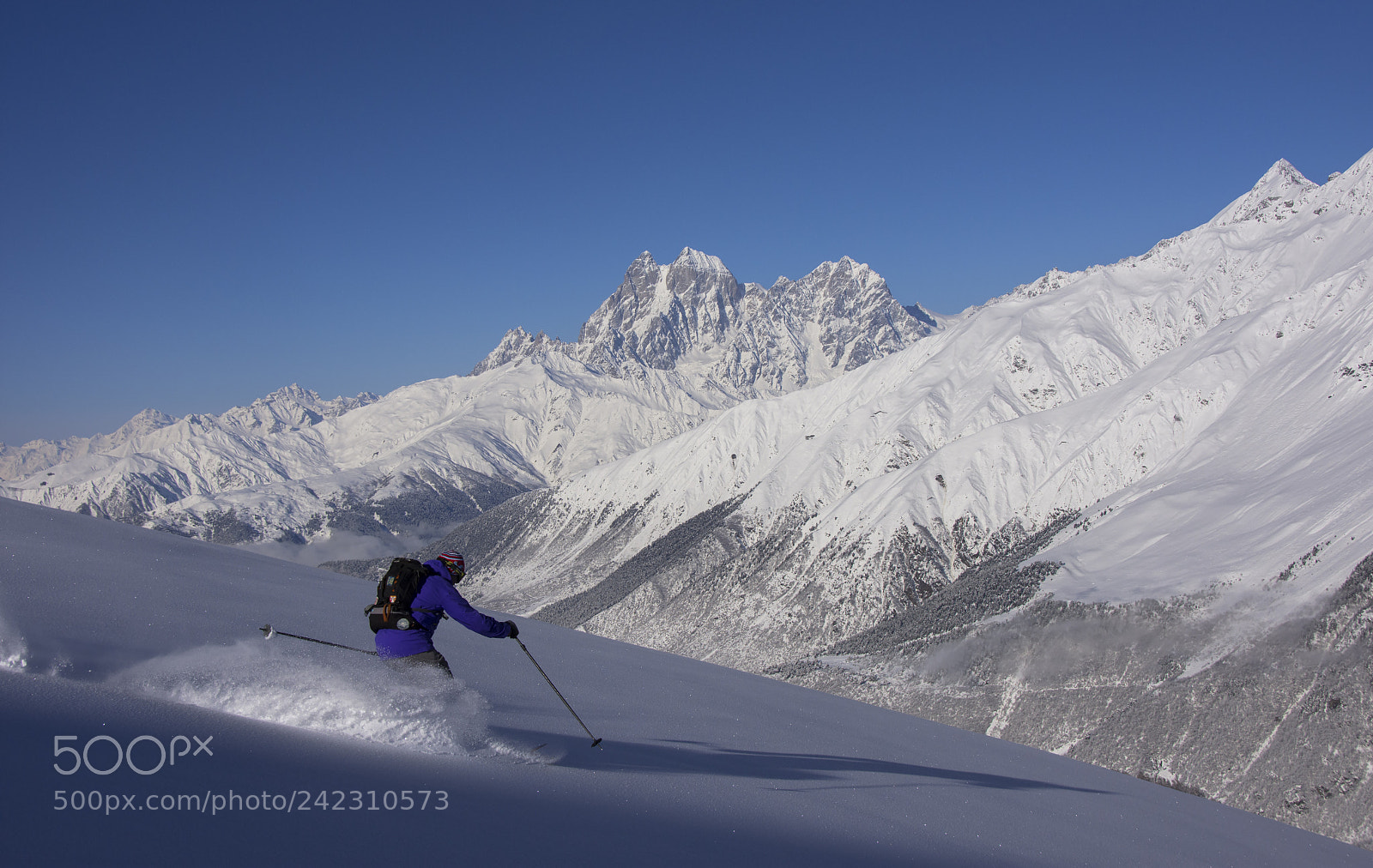 Nikon D7200 sample photo. Powder ski in caucasus photography