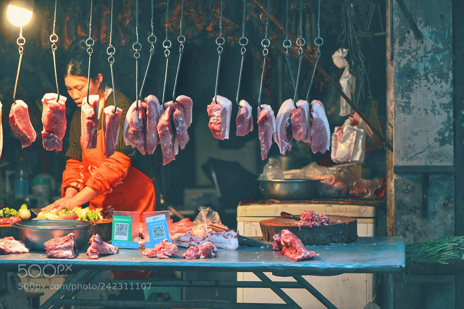 Nikon D850 sample photo. Meat shop photography