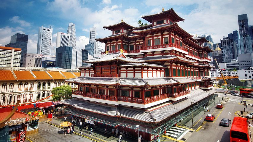 Sony SLT-A65 (SLT-A65V) sample photo. Buddha tooth relic temple photography