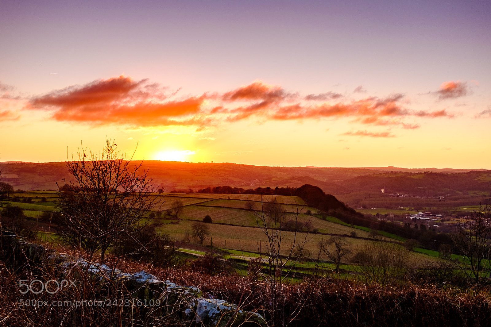 Fujifilm X100S sample photo. Beeley moor matlock sunset photography