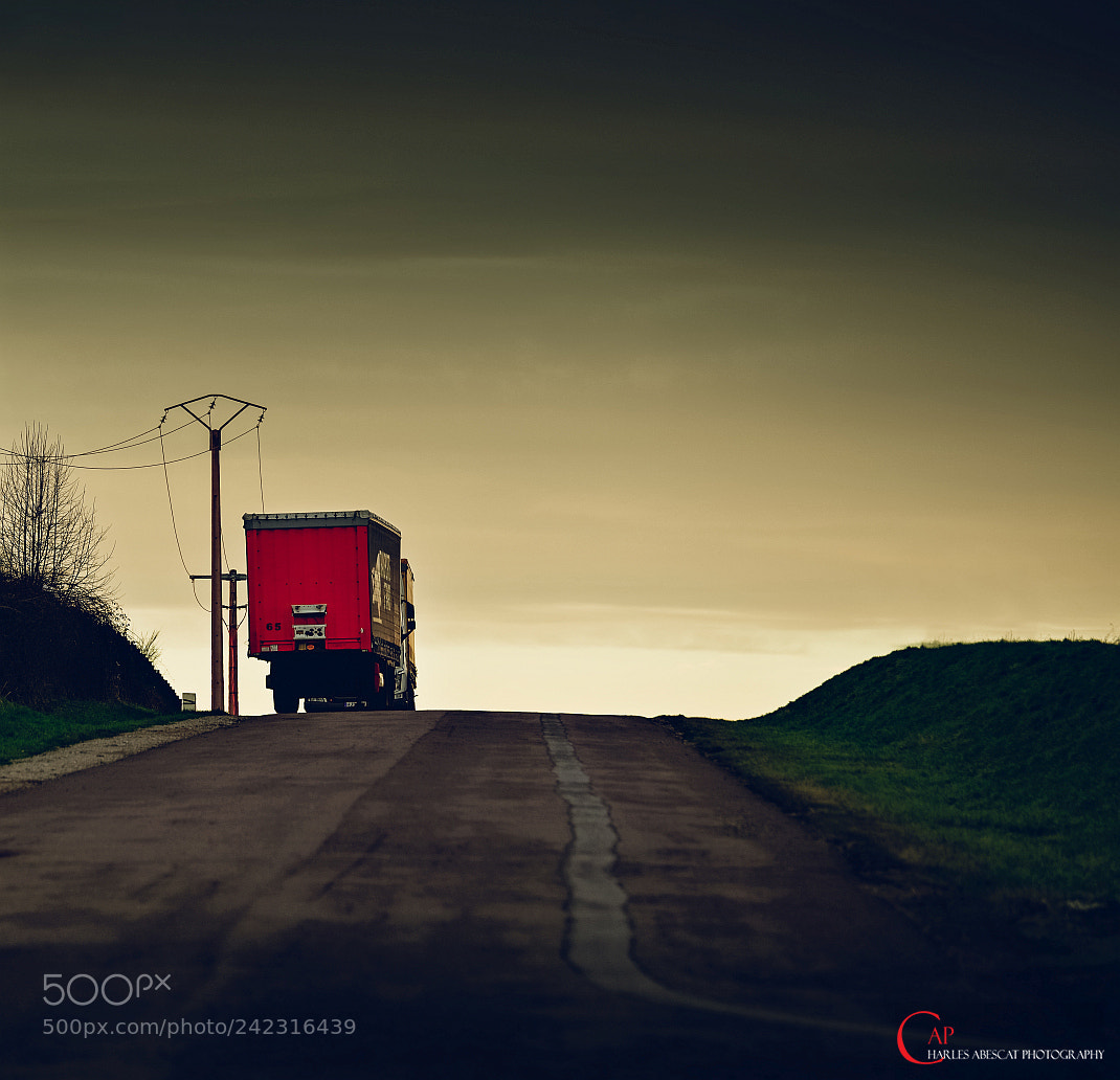 Pentax K-1 sample photo. Red truck photography