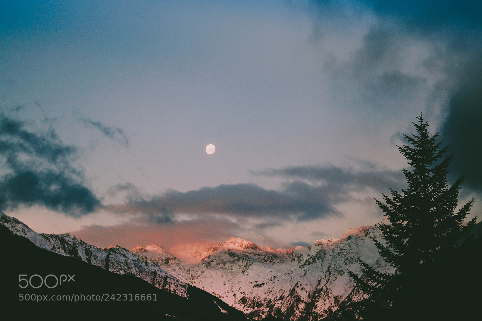Sony SLT-A58 sample photo. Sunset fullmoon photography
