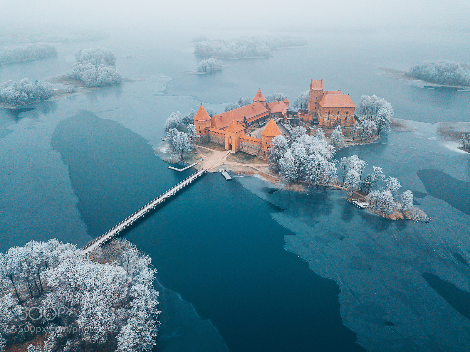 DJI FC220 sample photo. Trakai island castle lithuania photography