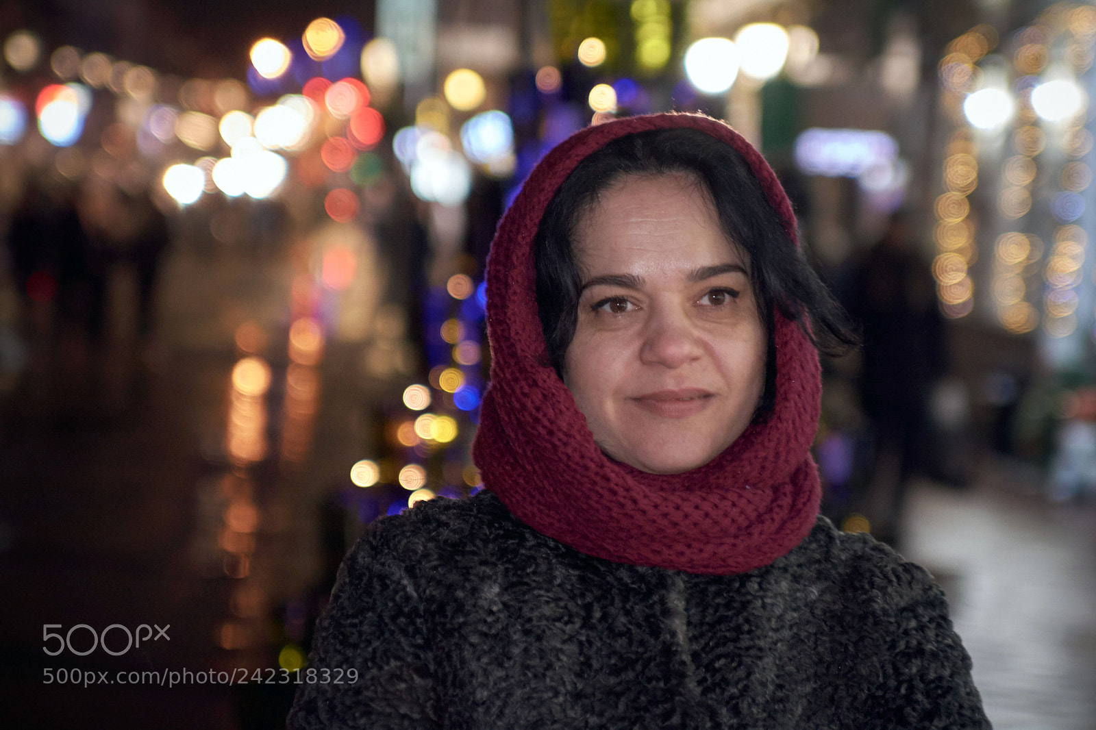 Nikon D7100 sample photo. Walk in xmas lights photography