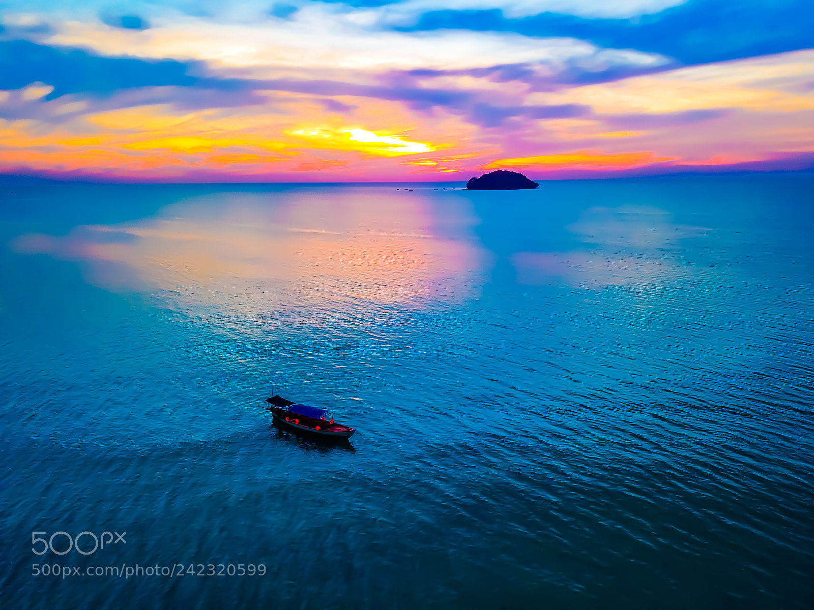 DJI FC220 sample photo. Sunsets at sea photography