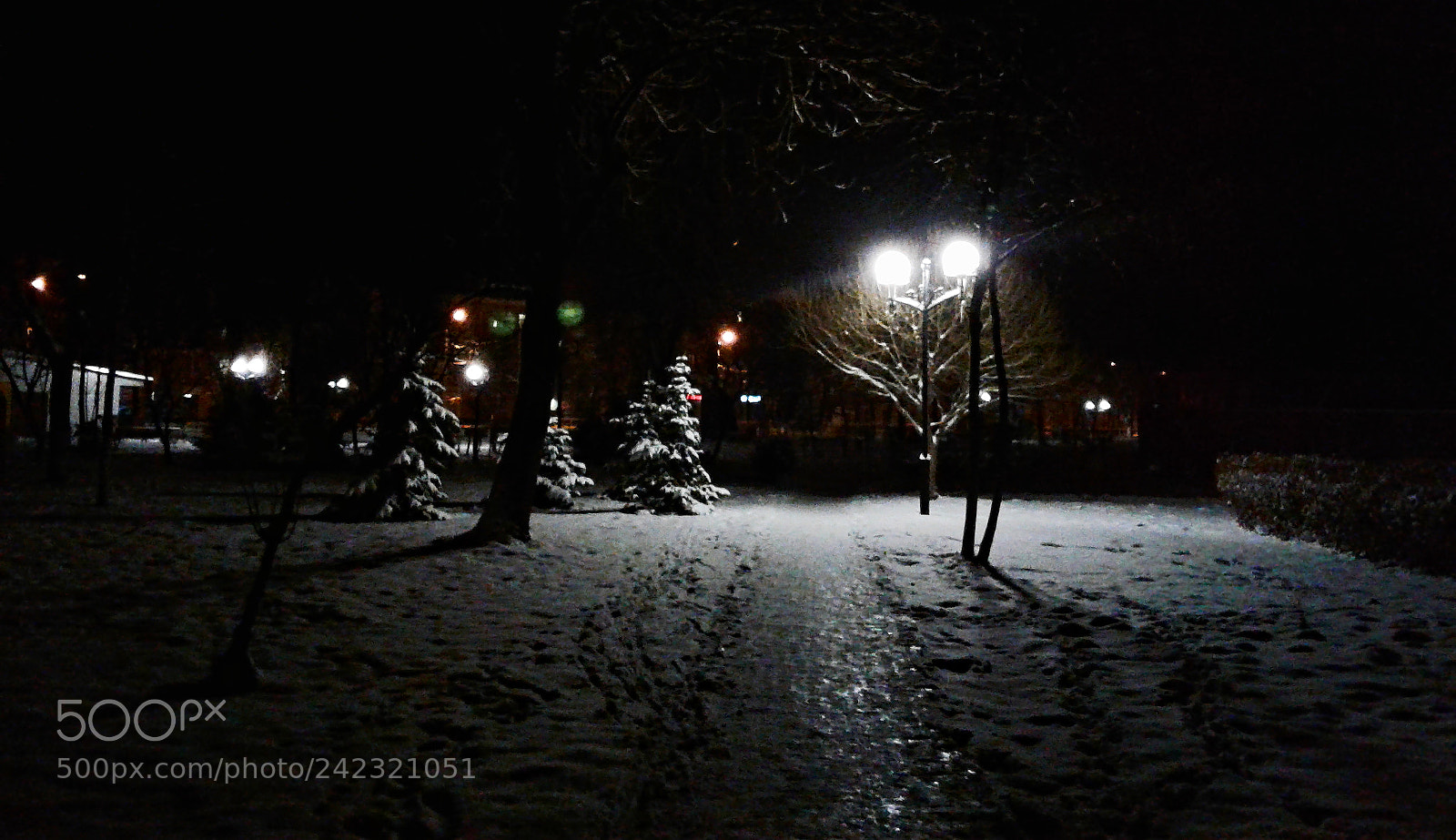 Samsung Galaxy J1 sample photo. The snowy night parkway photography