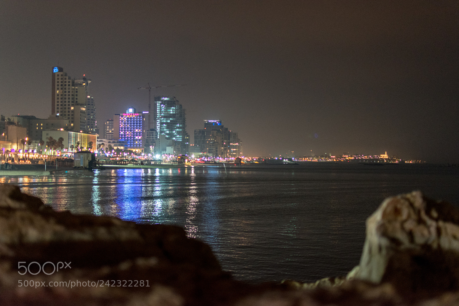 Nikon D5600 sample photo. Night scene tel aviv photography